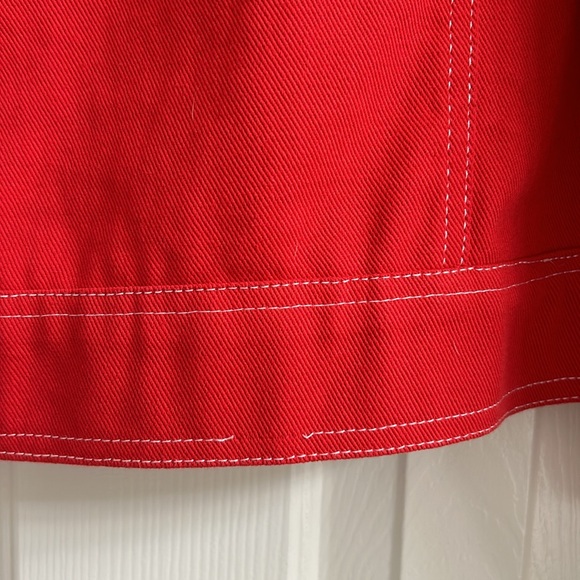 Red denim jacket - Picture 5 of 6